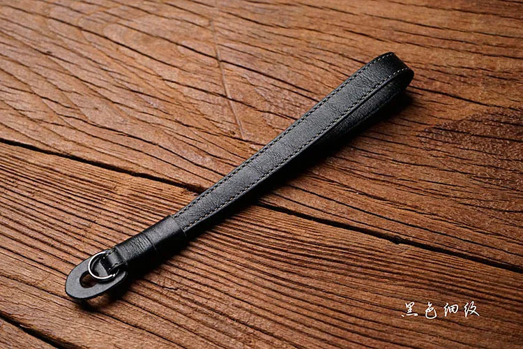 AYdgcam Genuine Leather Camera Wrist Strap - Handmade Adjustable Hand Grip for Fujifilm XT4 X100F Leica Q2 Canon Nikon Sony Lumix Panasonic Cameras