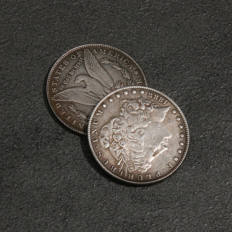 Steel Morgan Dollar Coin (3.8cm) – Magic Trick Prop for Appearing & Disappearing Coin Performances