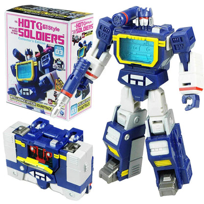MFT HS-03 Soundwave Action Figure - Mini G1 Transformation Robot Toy With Laserbeak Collectible Gift