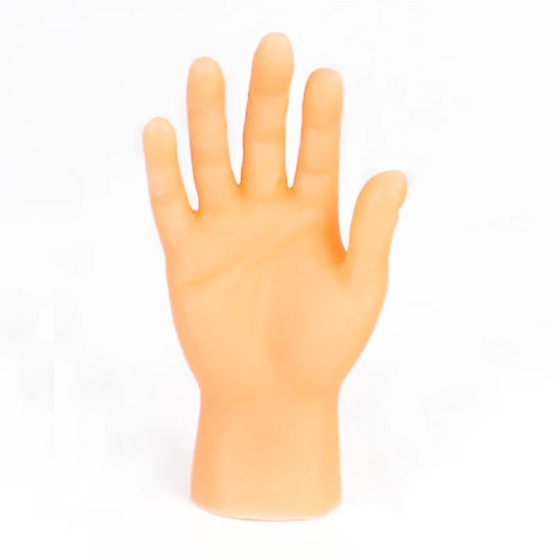 Simulation Mini Silicone Hands – Funny Finger Puppet Toys for Pranks, Cats & Novelty Teasing