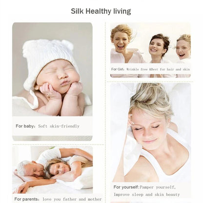 Liv-Esthete 100% Silk Bedding Set - Mulberry Silk Quilt Cover, Bed Sheet & Pillowcase, Queen/King Size Bed Linen
