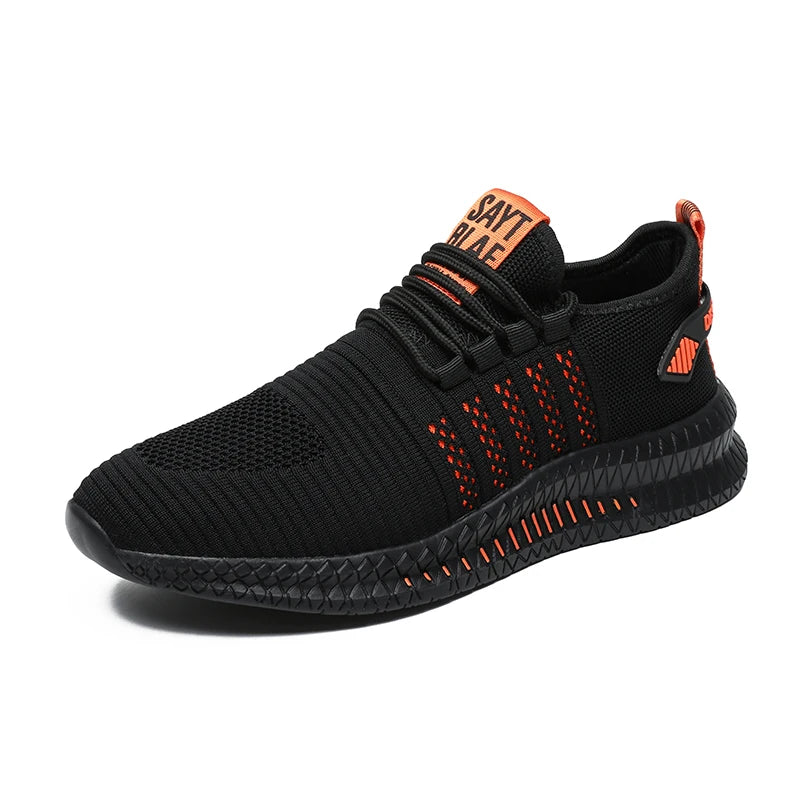 Men’s Lightweight Fashion Sneakers - Breathable Lace-Up Casual Walking Shoes
