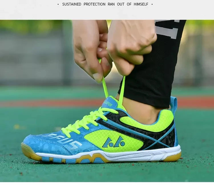 Unisex Non-Slip Breathable Table Tennis Shoes – Wear-Resistant Sports Training Sneakers