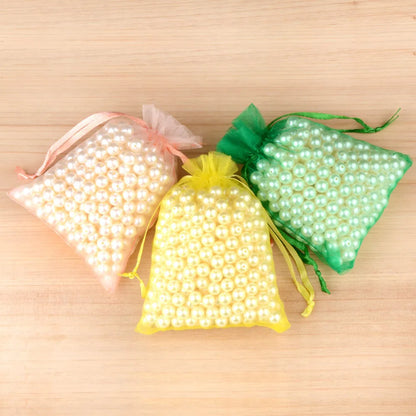 100pcs Organza Gift Bags – 7×9, 9×12, 10×15, 13×18cm Wedding & Jewelry Pouches
