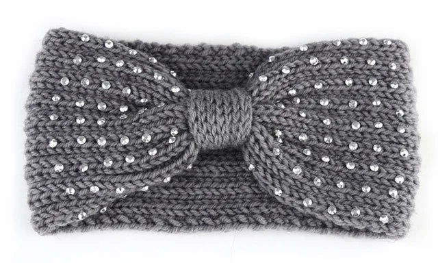 Women's Solid Color Knitted Headband – Elastic Twisted Turban Headwrap, Winter Hair Band for Girls, Fashion Hair Accessories