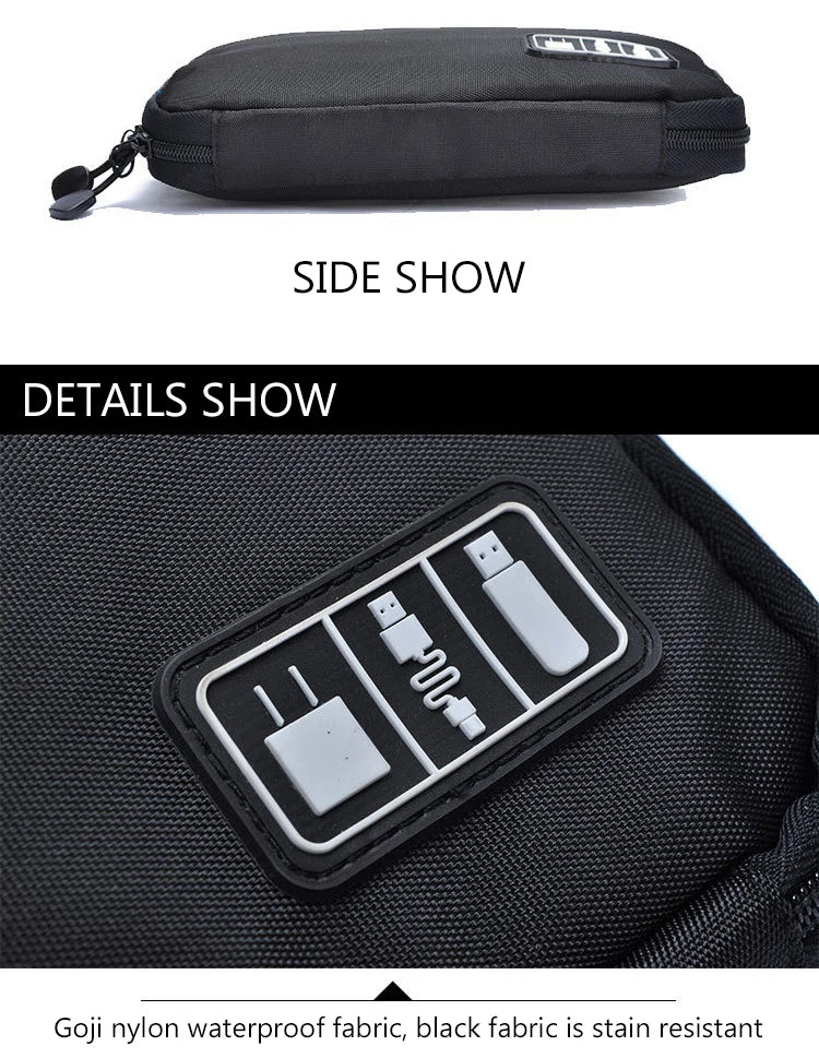 UTHAI T47 Portable Storage Bag – HDD, SSD, USB, Earphone & Charger Organizer Travel Case