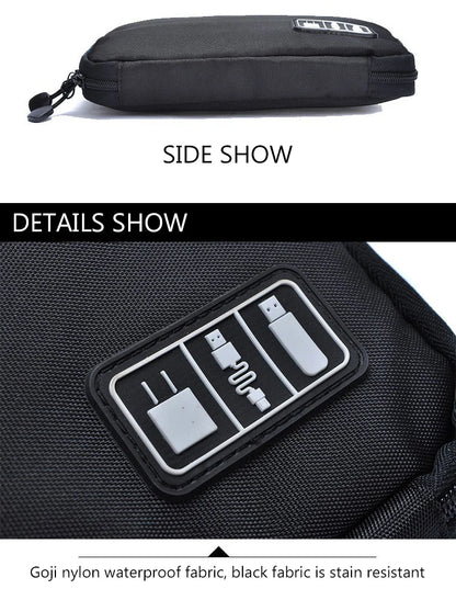 UTHAI T47 Portable Storage Bag – HDD, SSD, USB, Earphone & Charger Organizer Travel Case