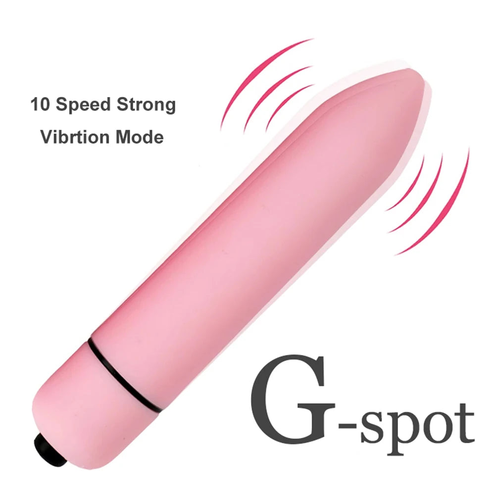 10-Speed Bullet Vibrator AV Stick – Mini G-Spot & Clitoris Stimulator, Dildo Sex Toy for Women