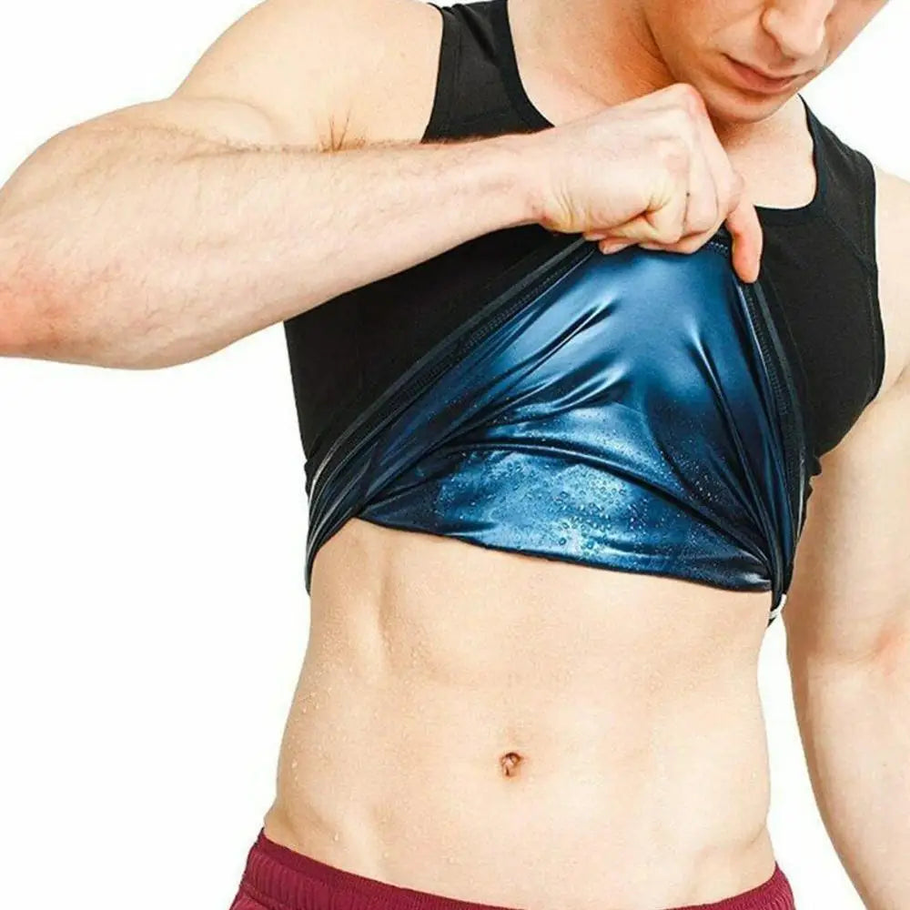 Neoprene Sweat Sauna Vest: Men's Slimming Body Shaper & Women's Fat Burn Tank Top - Waist Trainer Gym Underwear Corset Shapewear
