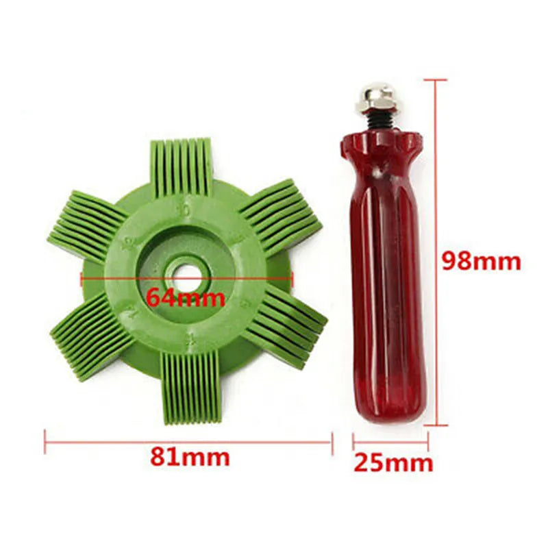Universal Radiator Fin Repair Comb: AC Condenser Cleaning Brush for Car Cooling Systems - Evaporator Cooler & Air Conditioner Repair Tools