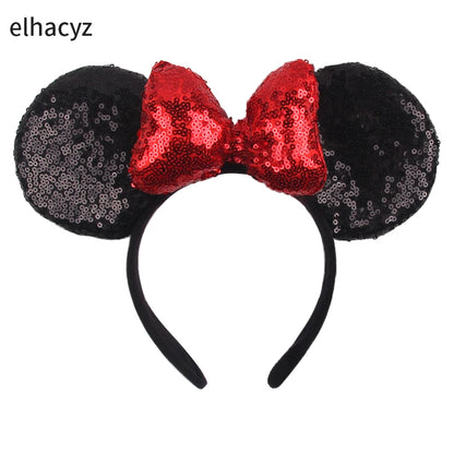 Big Classic Polka Dot Bow Minnie Mouse Ears Headband – Festival & Party Hairband for Women & Girls, Disney Trip Accessories