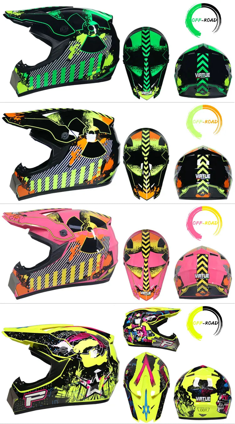 Children's Off-Road Motorcycle Helmet - Bike Downhill AM DH Cross & Motocross Capacete Casco for Kids