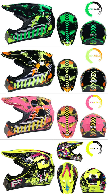 Children's Off-Road Motorcycle Helmet - Bike Downhill AM DH Cross & Motocross Capacete Casco for Kids
