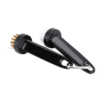 GLOOF Portable Golf Club Brush Kit – Round Head Cleaner for Irons, Putters & Shoe Cleats
