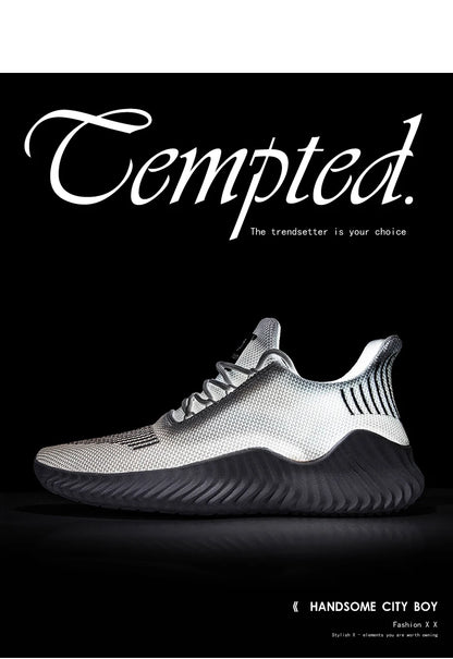 Men's White Sneakers – Casual Walking & Running Shoes, Plus Size 49, Tennis Masculino
