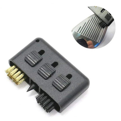 3 in 1 Golf Club Brush – Retractable Groove Cleaner, Pocket Tool for Clubs, Balls & Divots
