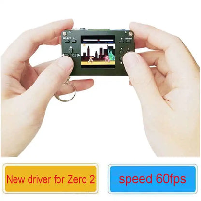 Raspberry Pi Zero 2 W Game Kit - 1.54-Inch LCD Game Hat with Case, Speaker & Charging Function