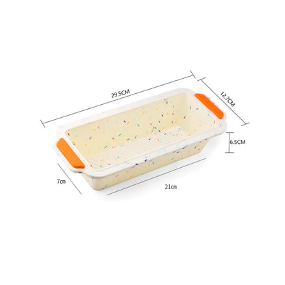 FAIS DU Rectangular Silicone Bread Pan — Non-Stick Toast & Cake Mold, Long Square Bakeware Tray