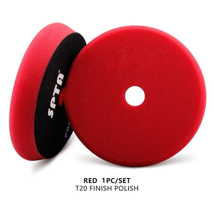 SPTA Car Buffing Polishing Pads – 3", 5", 6" T-Shape Sponge for DA/RO/GA Buffer Polisher