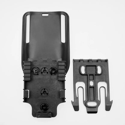 Tactical Holster for Airsoft - Drop Adapter Belt Holster with Short SOG Clip Mount, Waist Hanging Board for 2-Inch Belts