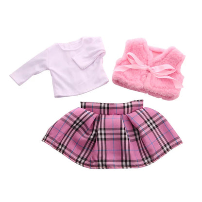 18-Inch American Doll Clothes Set — 43CM Reborn Baby Doll Outfit for Nenuco, Our Generation Dolls, DIY Toys Gift for Girls