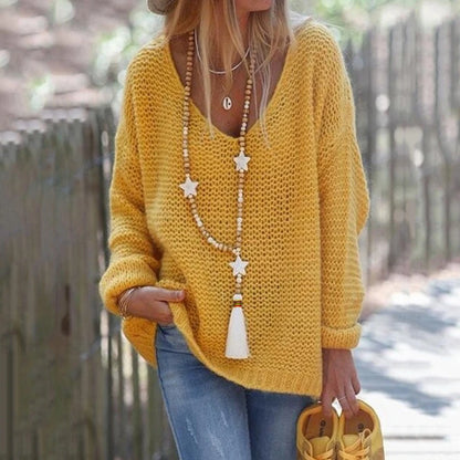 Wooden Bead Tassel Long Necklace - Bohemian Summer Beach Sweater Chain for Women | Mother's Day Gift