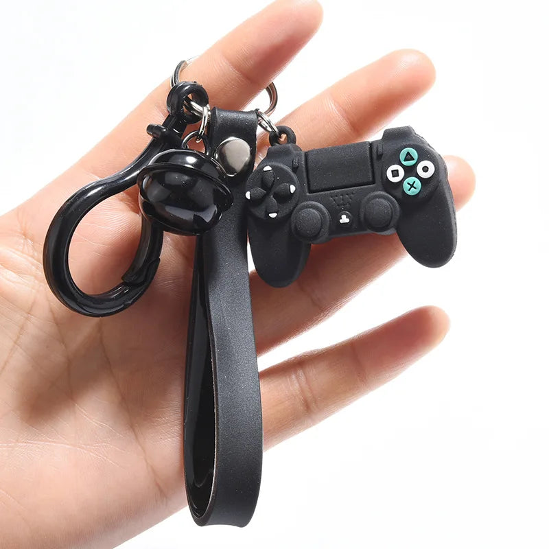 Game Controller Keychain - Cute PVC Simulation Gamepad Joystick Bag & Car Charm