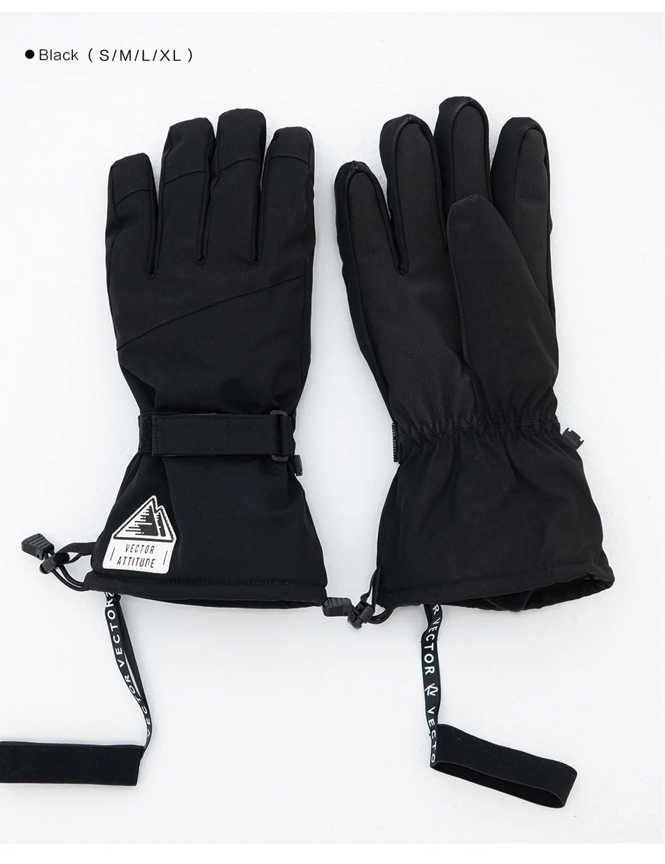 2-in-1 Extra Thick Ski Gloves – Waterproof, Windproof Winter Mittens for Men & Women