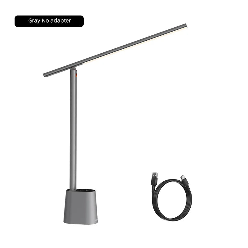 Baseus LED Desk Lamp – Eye Protection, Dimmable, Foldable Table Lamp with Smart Adaptive Brightness for Study & Office
