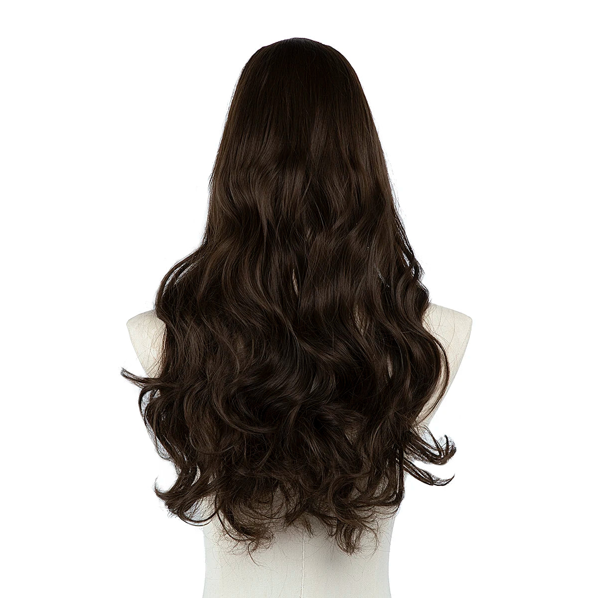 Synthetic U-Part Clip-in Hair Extensions – Long, Straight, Thick Blonde Hairpieces (16, 20, 24 Inch)