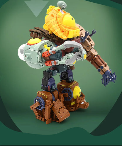 5-in-1 Plants vs Zombies Boss Robot Action Figure Set – PVC Educational Toy Gift for Kids