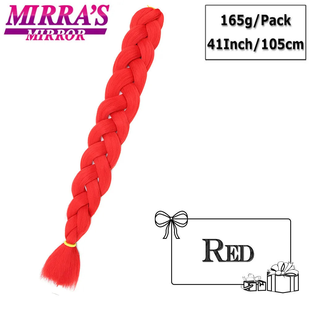 41" Jumbo Braiding Hair Extensions – Purple, Pink & Blue Ombre Synthetic Hair for Box Braids, Wholesale Support
