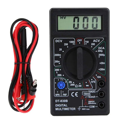 DT830B Digital Multimeter - LCD AC/DC Voltmeter Ammeter Ohm Tester 750/1000V
