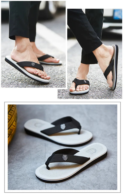 Men's Summer Sandals – High-Quality Anti-Slip Flip Flops, Casual Beach Shoes, Zapatos Hombre Slippers
