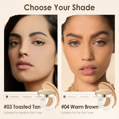 FOCALLURE Poreless BB Air Cushion – Whitening CC Cream Foundation, Waterproof Matte Concealer Makeup