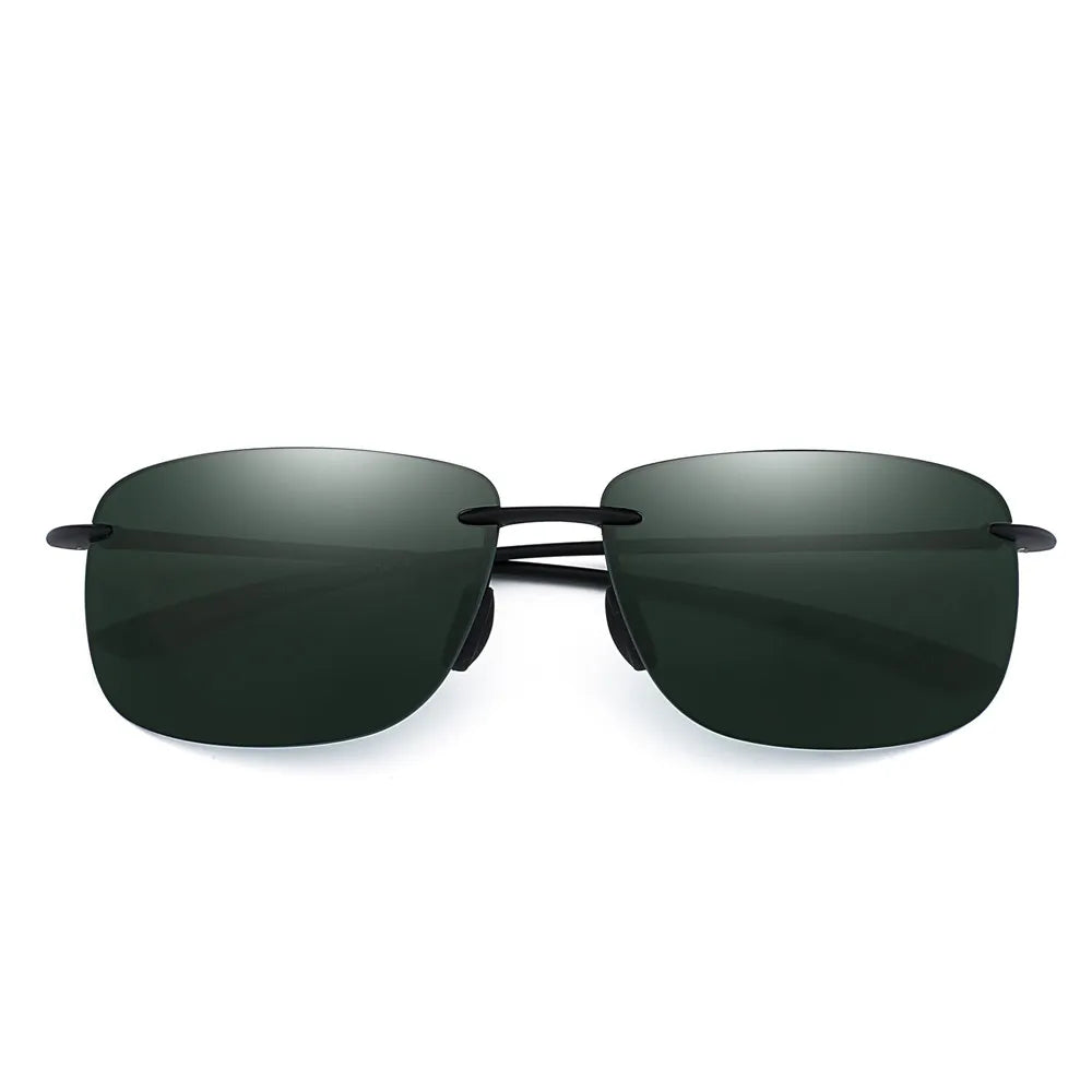 JIM Ultralight Sport Sunglasses – TR90 Rimless Frame for Men & Women, Ideal for Running, Fishing, Cycling, and Driving