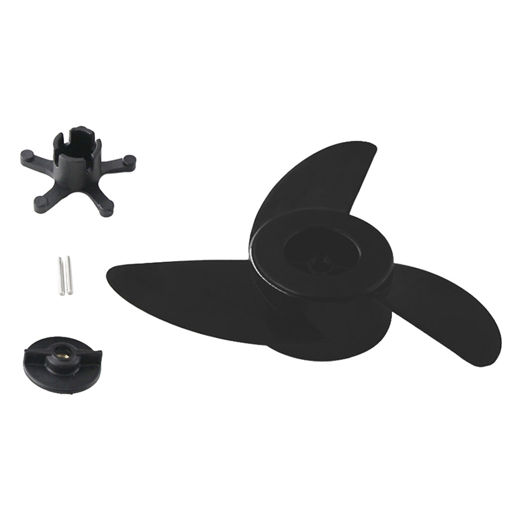 3-Blade Electric Boat Propeller – Outboard Trolling Motor Propeller with Fastening Nut