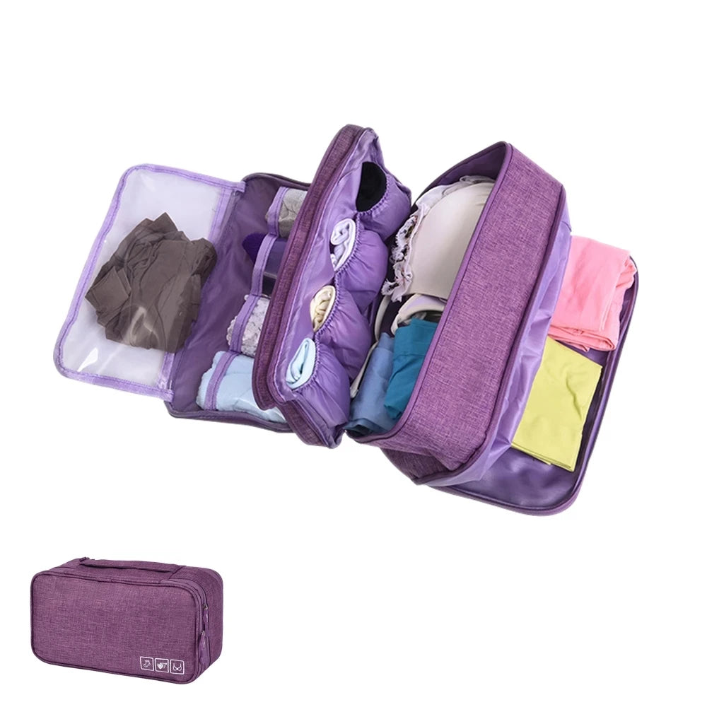 Hanging Travel Toiletry Bag | Organizer Kit for Men & Women with Cosmetics & Makeup Storage