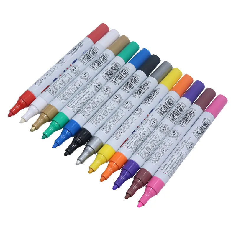 Waterproof Car Tire Paint Marker – Permanent Oily Pen for Graffiti & Tread Repair