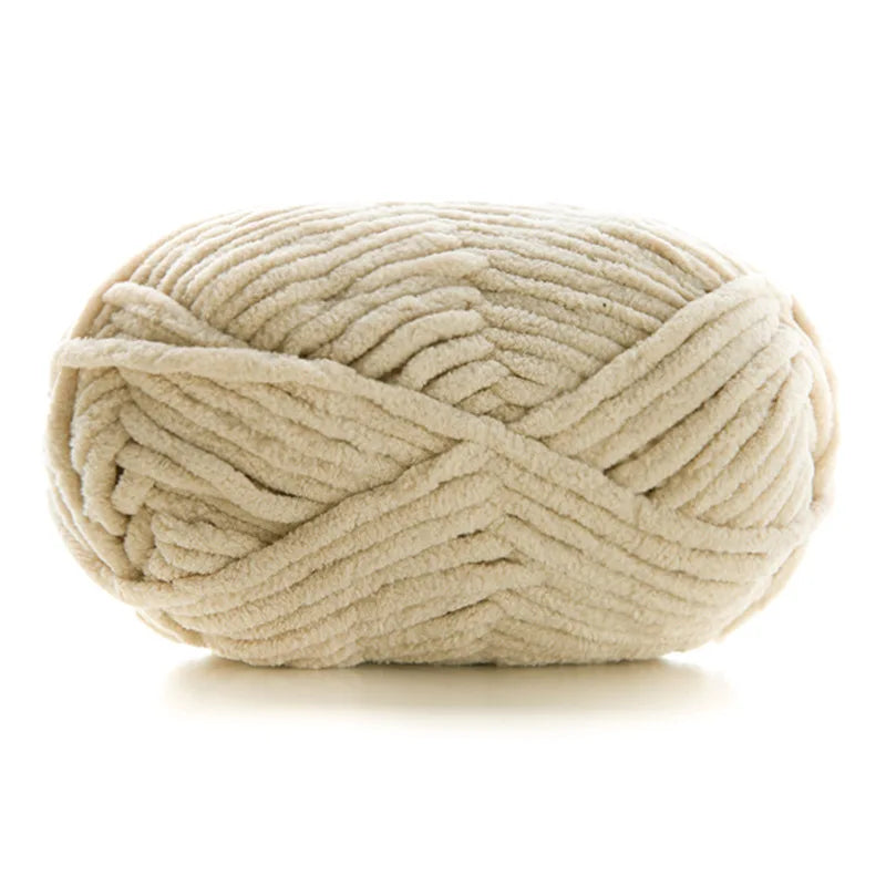 50g/Ball DIY Knitting Yarn – Soft Wool for Baby Scarf, Hat, Chunky Crochet Thread