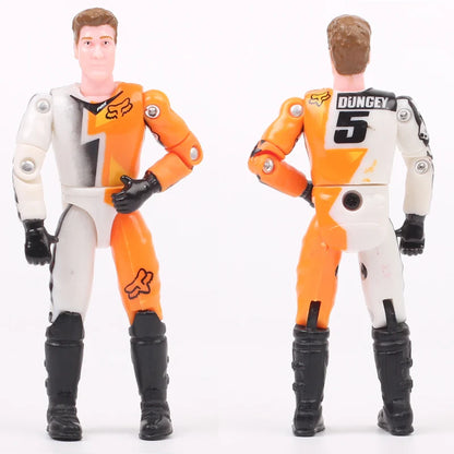 1/18 Scale 3.75" Motorcycle Racer Action Figure – Villopoto #5, Dungey #199, Pastrana Bike Model Collectible Toy