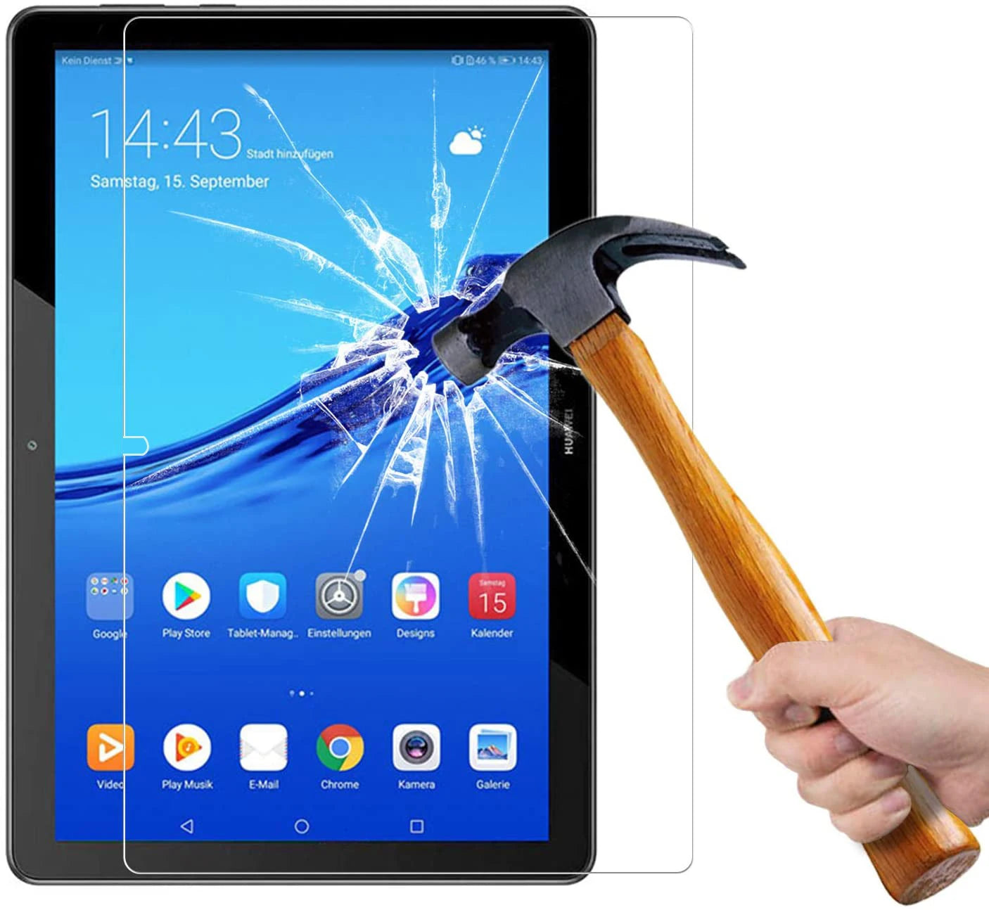 Tempered Glass Screen Protector for Huawei MediaPad T5 10/10.1 Inch – HD Anti-Fingerprint & Waterproof Film