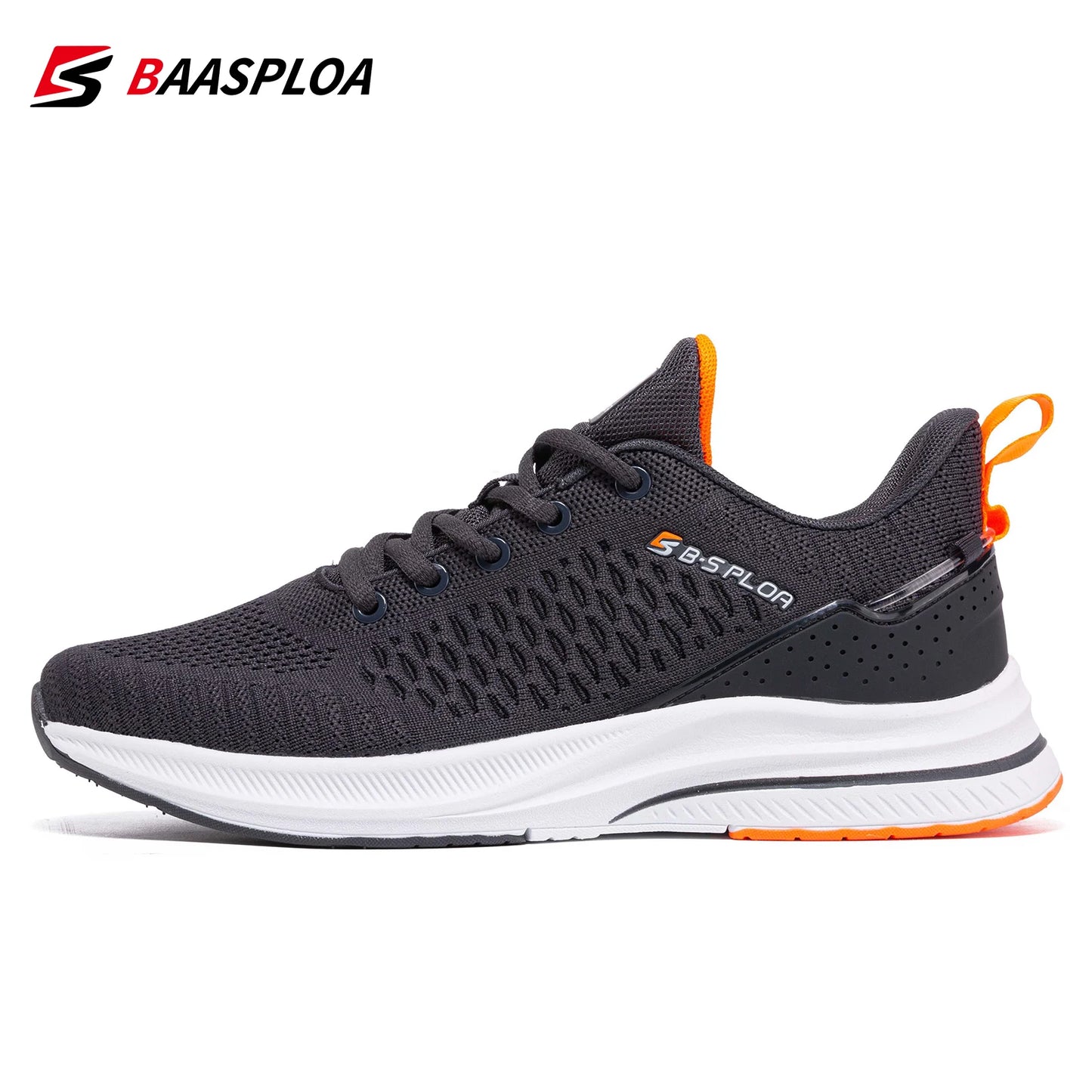 Baasploa Lightweight Running Shoes for Men - 2023 Designer Mesh Lace-Up Sneakers for Outdoor Sports