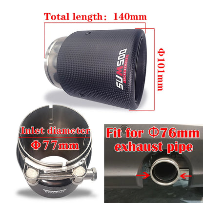 SUMSOO Carbon Fiber Exhaust Tail Tips — Decorative Modified Pipe for Mazda CX-3, CX-4, CX-5, Axela & Atenza