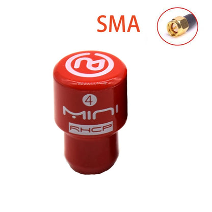 5.8G 4 RHCP Lollipop FPV Antenna – High Gain 2.8dBi SMA/RP-SMA/MMCX/UFL for Racing Drones