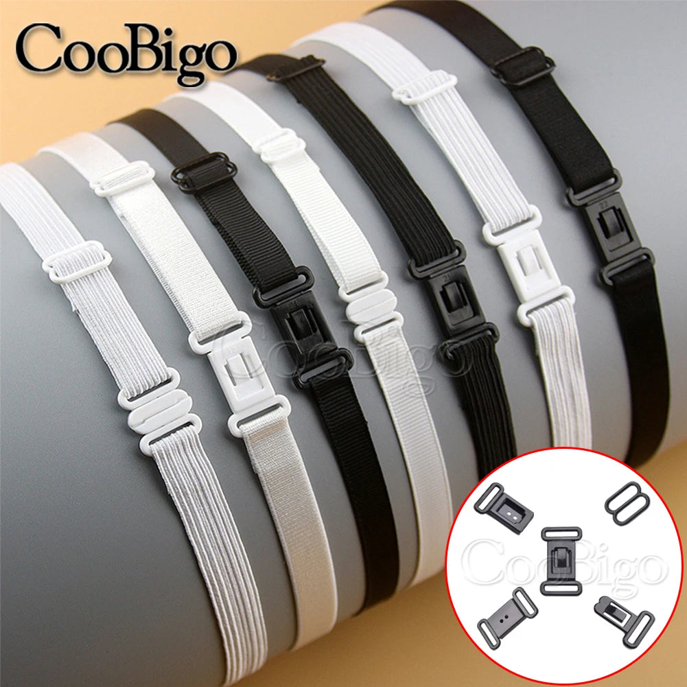 20 Sets 1/2" Adjustable Plastic Buckle Clips – Elastic Strap Bow Tie, Underwear & DIY Belt Fastener Accessories Set