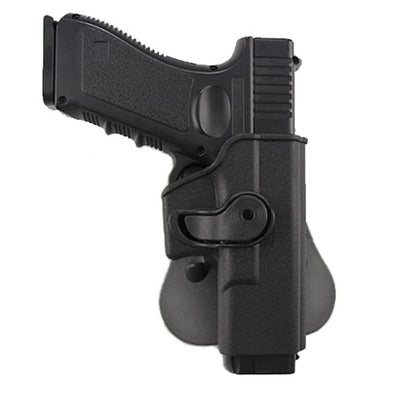 Left Hand Gun Holster – IMI Glock Pistol Case for Gen 1-4 Glock 17, Waist Holster with 9mm Mag Pouch, Hunting Accessories