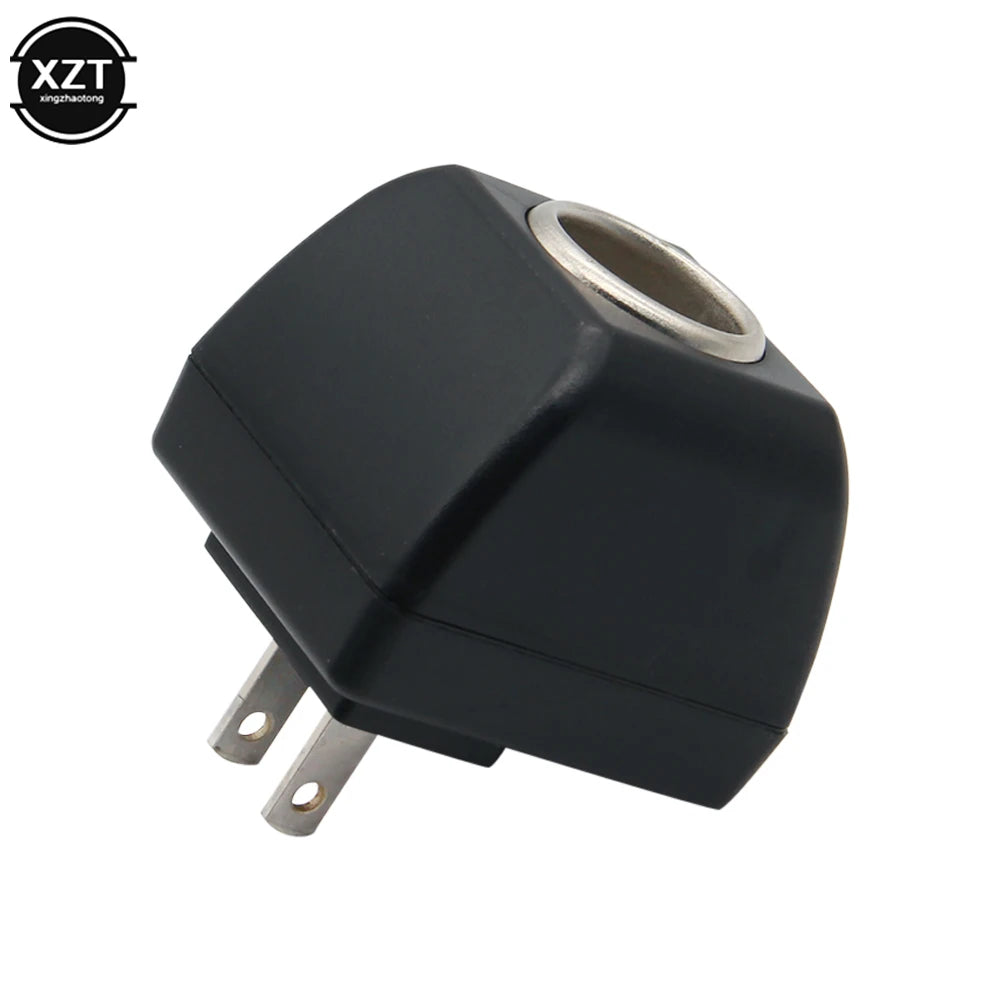 AC to 12V DC Car Socket Adapter - US/UK Plug Power Converter for Automotive Electronic Devices