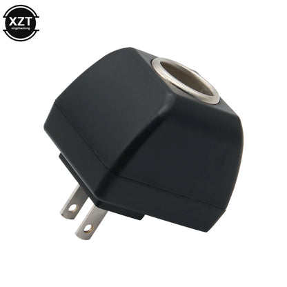 AC to 12V DC Car Socket Adapter - US/UK Plug Power Converter for Automotive Electronic Devices