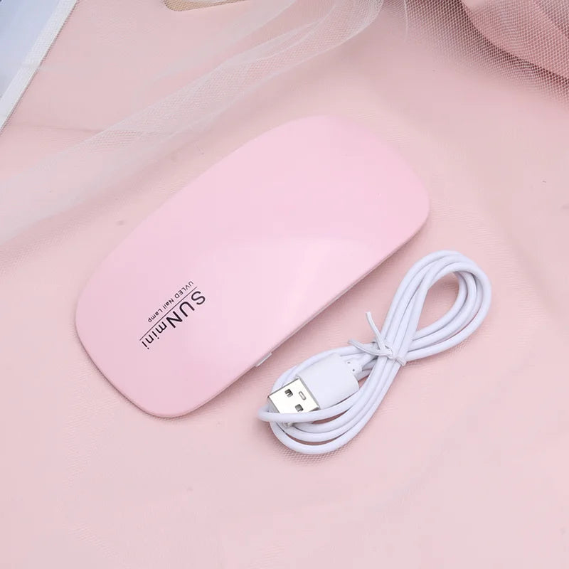 Portable 6W UV LED Nail Dryer – Manicure Lamp for Gel Nail Polish & Nail Art, Home Use